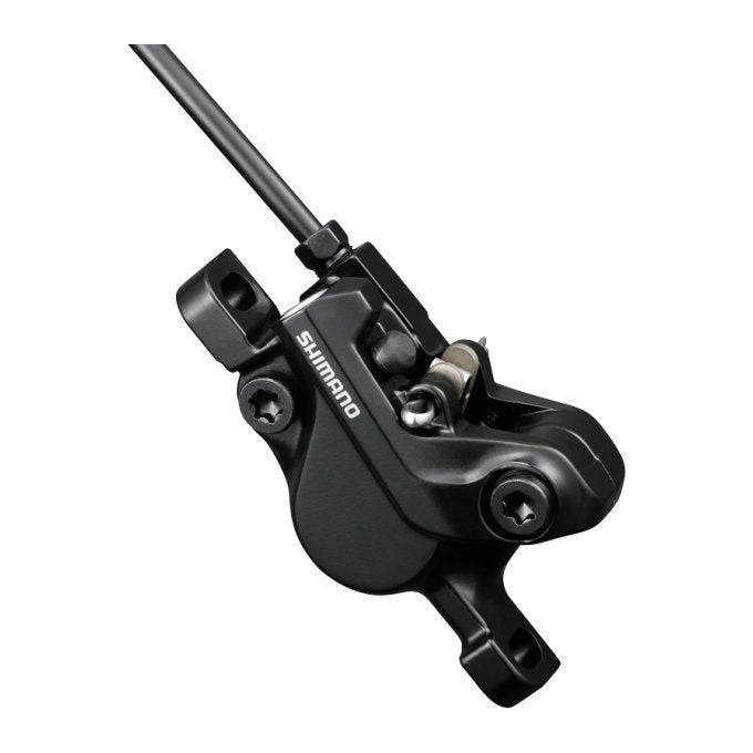 Shimano Deore BR-MT500 hydraulische schijfremklauw met 2 zuigers, post mount, voor mountainbike, zichtbaar in de afbeelding