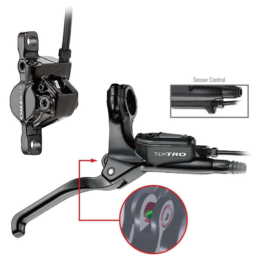 Tektro Hydraulische Schijfremset Hd-E350 E-Biker Rechts Incl. 180 Cm Leiding - Le Coq Wielerartikelen