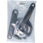 Crankstel 38T Miranda Delta 170Mm Crankarm - Met Disc 9.5Cm - Zwart - Le Coq Wielerartikelen
