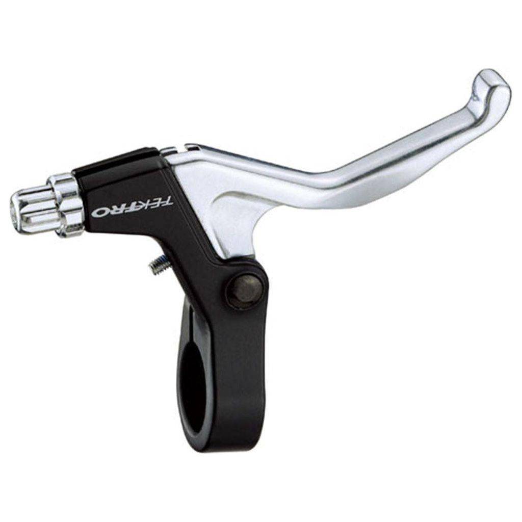 Tektro 316Agfr V-Brake remhendelpaar voor BMX, aluminium, zwart en zilver, geschikt voor Ø22,2 mm remgrepen.