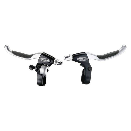 Remhendelpaar Tektro Cl530Ts+Cl535Rt V-Brake Met Geïntegreerde Fietsbel - Zwart/Satijn - Le Coq Wielerartikelen