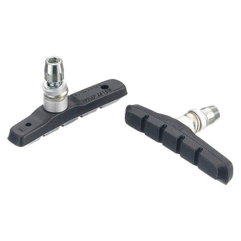 Tektro 830.12 V-brake remblokken met 72 mm remblokken voor V-brake fietsen, zichtbaar op de afbeelding.