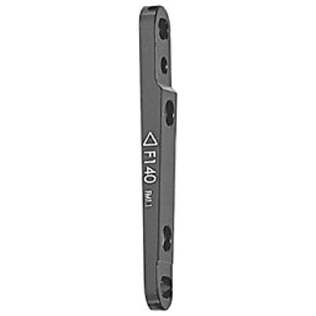Tektro F-5/Fm schijfremadapter voor 140/160 mm met bevestigingsbouten, geschikt als fietsonderdeel.