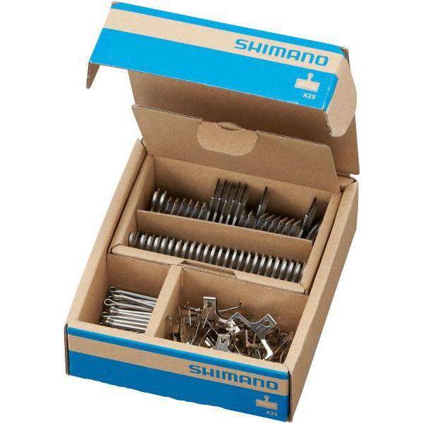 Shimano G05S resin schijfremblokjes, set van 25 paar, geschikt voor fietsremmen, getoond op de afbeelding.