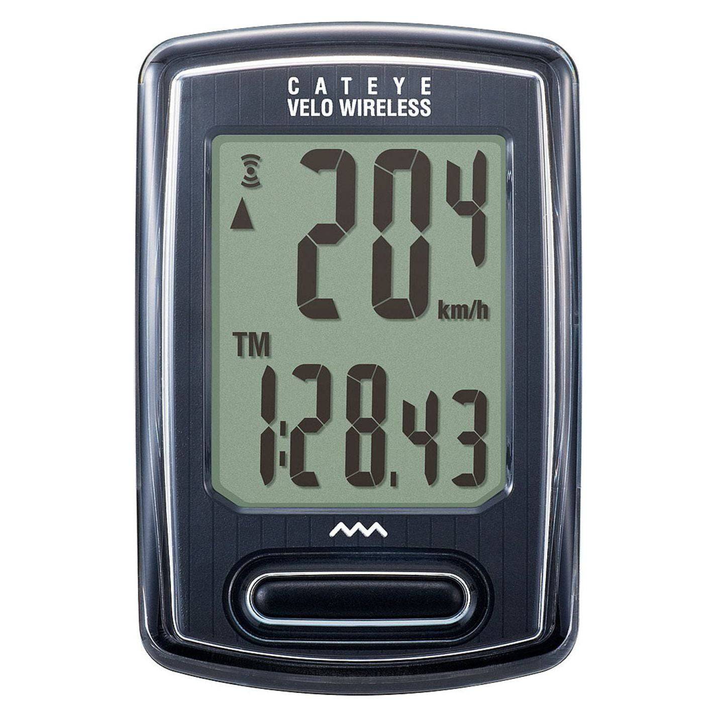 Fietscomputer Cateye Velo Cc-Vt230W Draadloos Zwart - Le Coq Wielerartikelen