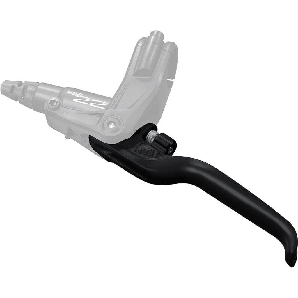 Zwarte Magura Remhevel HS22 L/R met drie vingers voor losse remgrepen, geschikt voor mountainbikes en racefietsen.