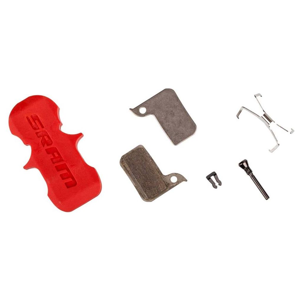 Set van 2 Sram Road Disc Organic remblokken, zwarte schijfremblokken voor stille en effectieve remprestaties