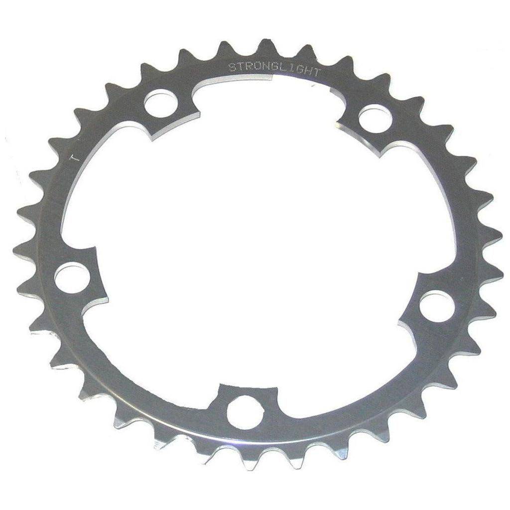 Sterklight 10-speed kettingblad Shimano/Sram/Fsa type S, 38T, zilver, geschikt voor 9/10V, steek 110.