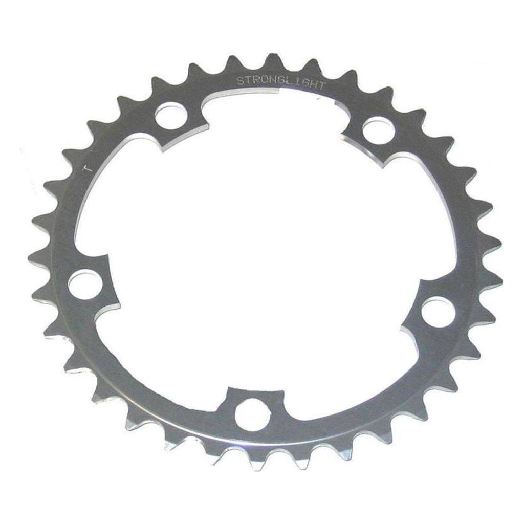 Sterklight kettingblad 42T voor Shimano/Sram/FSA, 10 speed, zilver, Dural, 110mm steek, geschikt voor racefietsen.