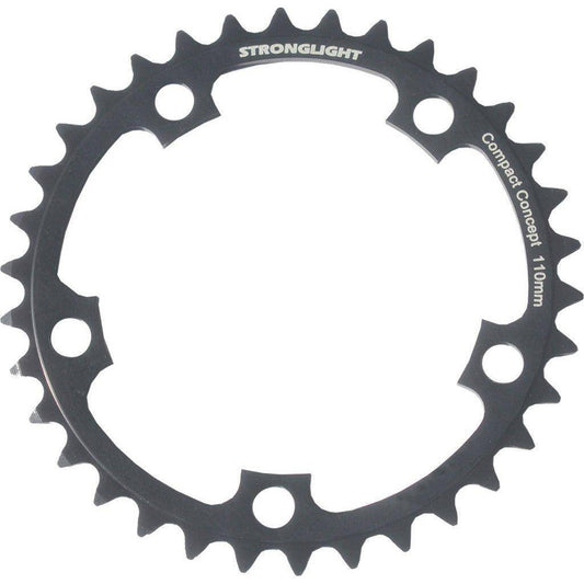 Stronglight Kettingblad Shimano/Sram/Fsa Type S Dural 9/10V 34T Steek 110 Zwart - Le Coq Wielerartikelen