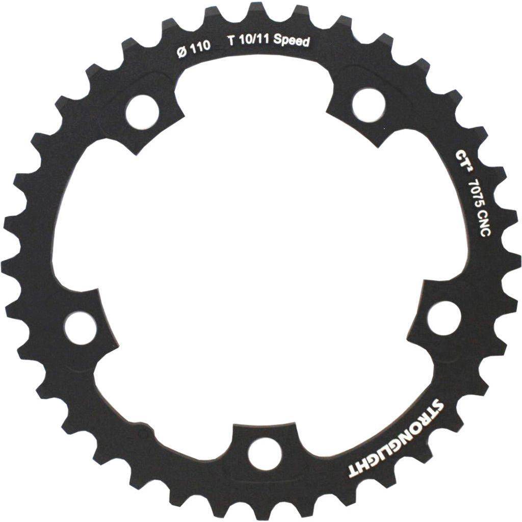Sterklight kettingblad voor Shimano/Sram/FSA 11-speed, zwart, steek 110 mm, geschikt voor racefietsen en mountainbikes