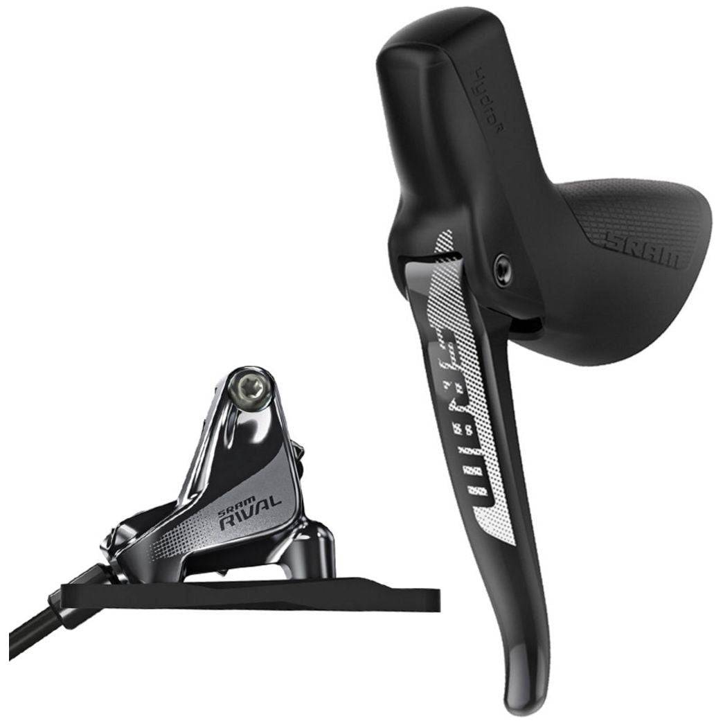 Sram Rival1 Fm L Hydro Db 11-speed shifters voor racefiets, zwart met bedieningsknoppen en hydraulische remmen