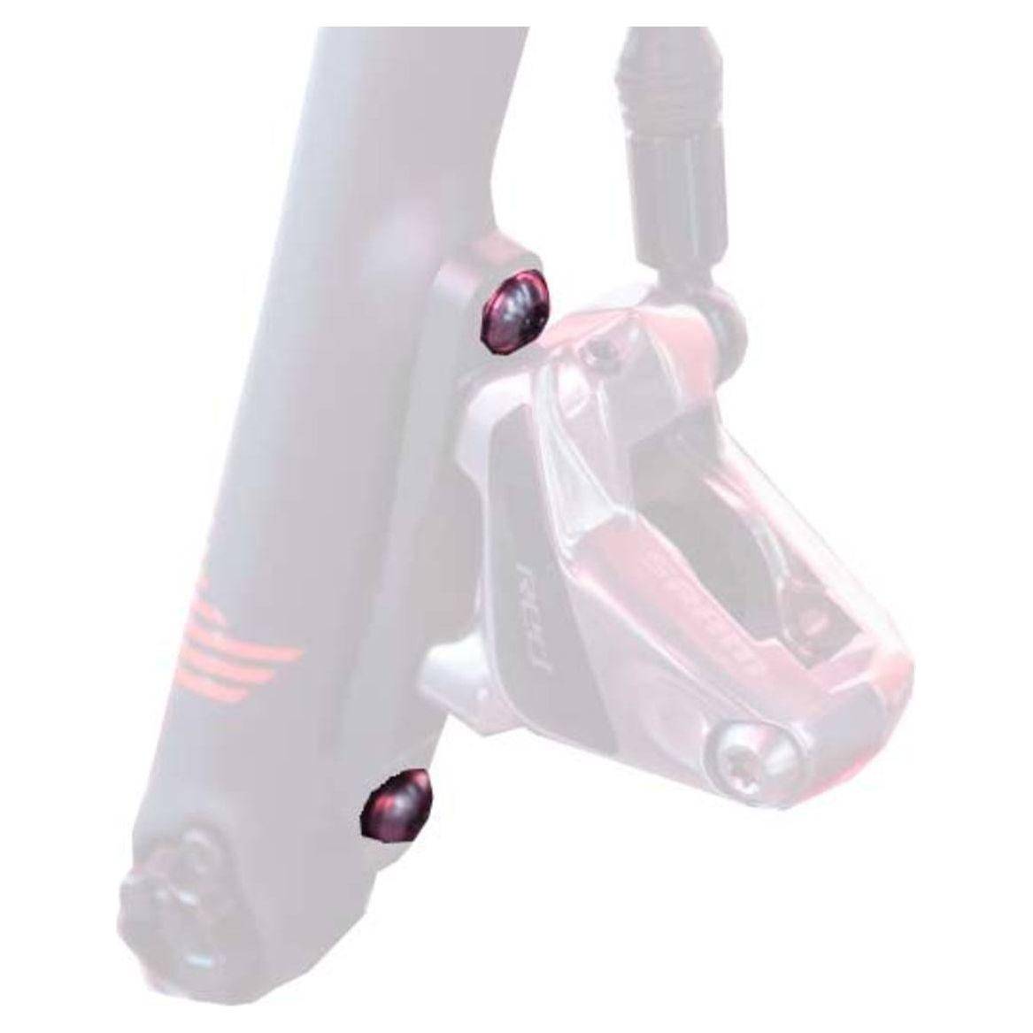 Sram remkabeladapter set voor remmen, compatibel met RVS, ontworpen voor betrouwbare remprestaties op fietsen.