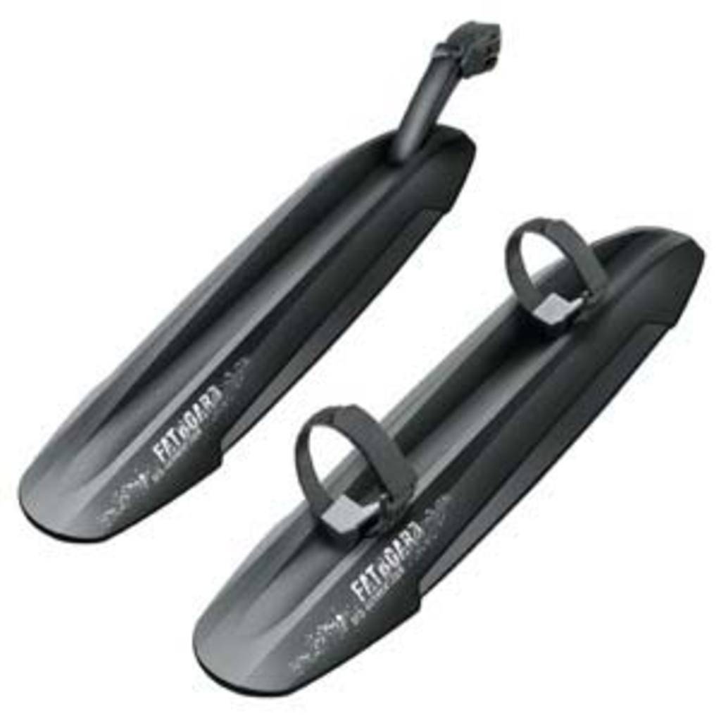 Zwart SKS Fatboard spatbordenset voor 26-inch fietsen, gemaakt van PVC, geschikt voor bescherming tegen modder en vuil