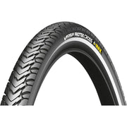 Michelin Protek Cross Max 28-inch stadsfiets buitenband, zwart, met profiel voor gladde en lichte off-road wegen.