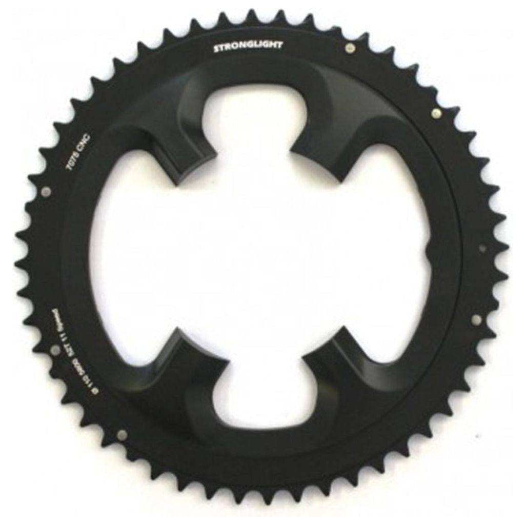 Sterklight Shimano 105 kettingblad Zicral 34T 11 snelheden, zwart, geschikt voor FC-5800 crankset, 110 mm steek.