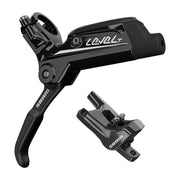 Zwarte Sram Rem Level T DB schijfrem voor MTB met robuust ontwerp en duidelijke remblokken, geschikt voor mountainbikes.