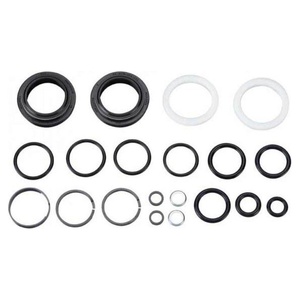 RockShox Sid 27.5/29+ servicekit met olie, pakkingen en onderdelen voor vorkonderhoud en reparatie.