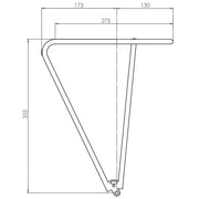 Tubus FLY Classic achterdrager voor 26/28 inch fietsen, robuust bagagedrager met stevige constructie en zwarte afwerking.