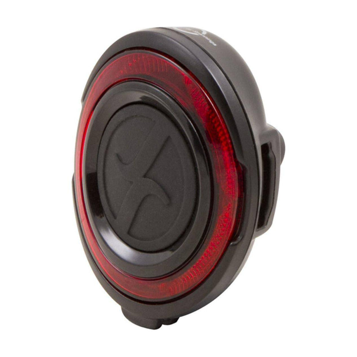 XLC O-Guard XB achterlicht met rood lens en bevestigingsbeugel, geschikt voor fietsveiligheid en zichtbaarheid.