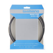 Shimano hydraulische remleiding voor schijfremmen in zwart, zichtbaar met aansluitingen en flexibele buis.