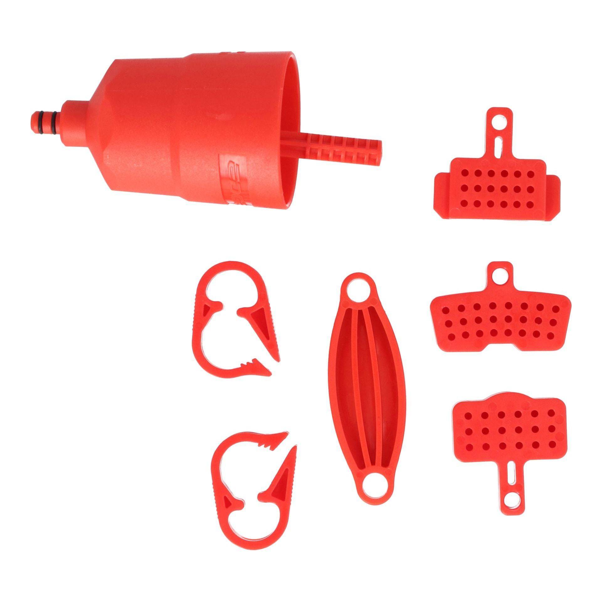 Ontluchtingsset Schijfrem Edge Luxe - Met Metalen Adapterset - Le Coq Wielerartikelen