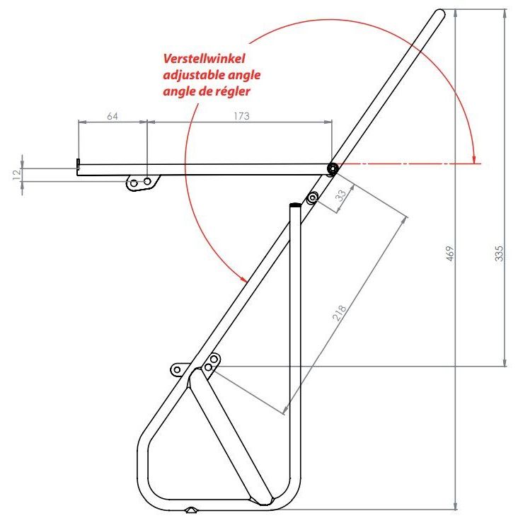 Tubus voordragers voor fiets, stevige stalen rekken voor bagage en accessoires, zwart gekleurd en eenvoudig te bevestigen.