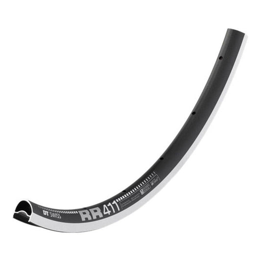 Dt Swiss Velg 28 Dt Rr411 Asym Alm Race Zwart 24/14 21.5Mm - Le Coq Wielerartikelen