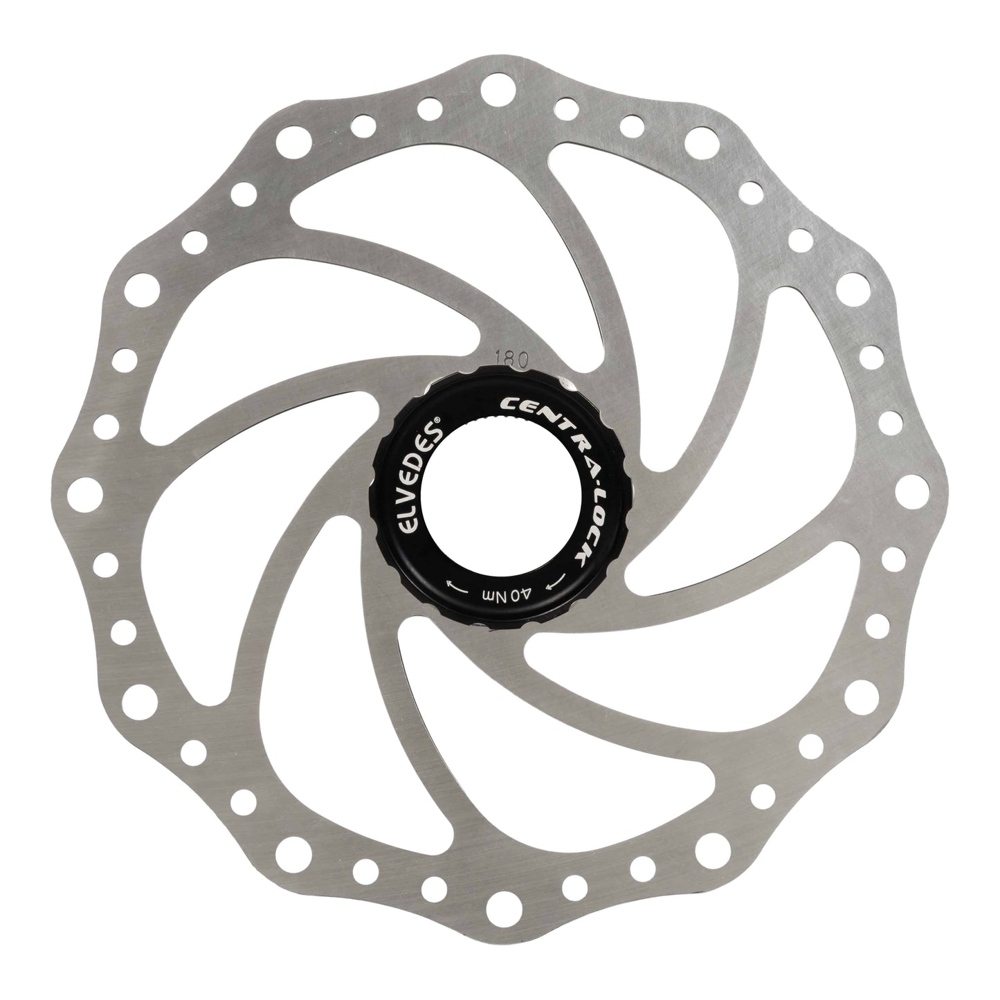 Remschijf Elvedes Sc14 Rvs Ø180Mm Met 6 Remschijfboutjes Center Lock - Le Coq Wielerartikelen