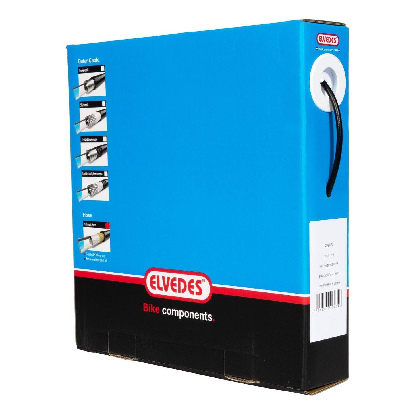 Remleiding Elvedes - Alternatief Voor Shimano Sm-Bh90 - Zwart (Werkplaatsdoos 20 Meter) - Le Coq Wielerartikelen