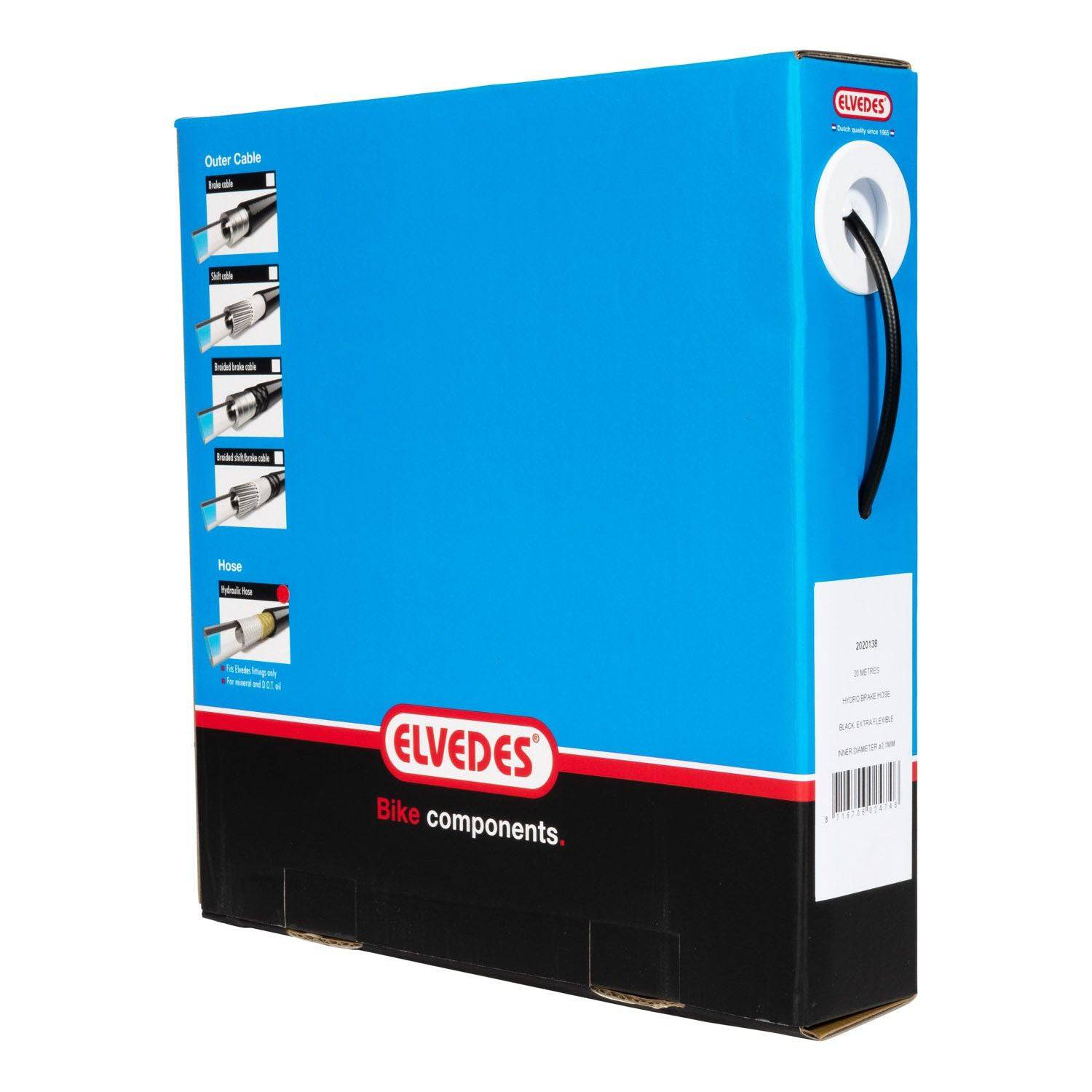 Remleiding Elvedes - Alternatief Voor Shimano Sm-Bh90 - Zwart (Werkplaatsdoos 20 Meter) - Le Coq Wielerartikelen