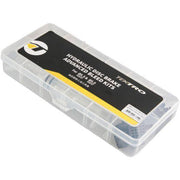 Tektro schijfrem service-kit voor ontluchtingssets, inclusief Ø5,0 en Ø5,5 mm onderdelen voor remonderhoud.
