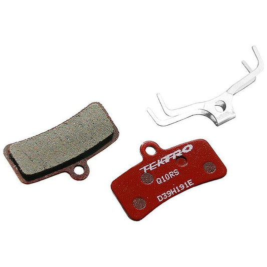 Schijfrem Rempad Tektro Q10Rs 4-Piston, Resin - Rood - Le Coq Wielerartikelen