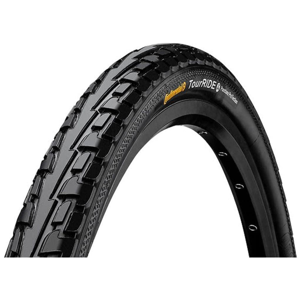 Zwarte stadsfiets buitenband 26/27.5 inch Continental Ride Tour Extra Puncture Belt 42-584 met stevige band en anti-lekbelt
