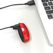 Cateye Rapid X2 Kinetic LED USB achterlicht met 500 lumen, helder rood licht voor fietsveiligheid, bevestigd aan fietsachterzijde