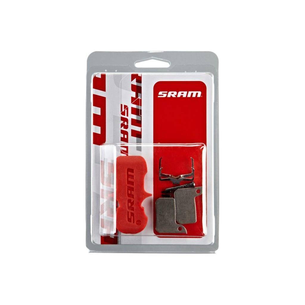 Sram remblok set voor road en Level TLM/Ultimate schijfremmen, sintered staal, grijs, 2 stuks, geschikt voor effectieve remprestaties