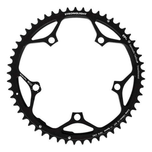 Stronglight Kettingblad Campagnolo Super Rec/Record/Chorus Type D Ct2 11V 53T Steek 135 Zwart - Le Coq Wielerartikelen