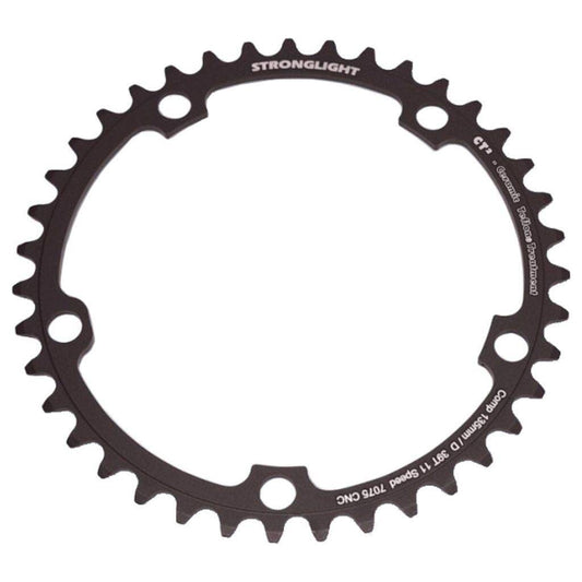 Stronglight Kettingblad Campagnolo Super Rec/Record/Chorus Type D Ct2 11V 39T Steek 135 Zwart - Le Coq Wielerartikelen