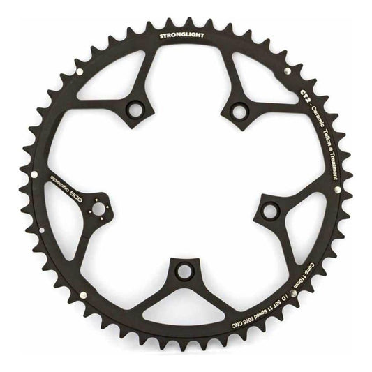 Stronglight Kettingblad Campagnolo Super Rec/Record/Chorus Type D Ct2 11V 50T Steek 110 Zwart - Le Coq Wielerartikelen