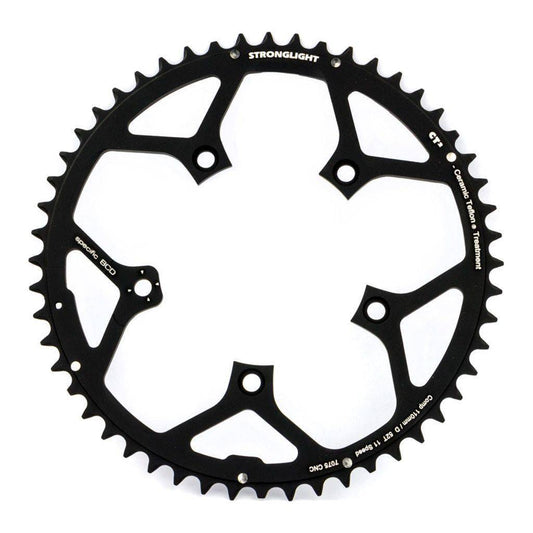 Stronglight Kettingblad Campagnolo Super Rec/Record/Chorus Type D Ct2 11V 52T Steek 110 Zwart - Le Coq Wielerartikelen