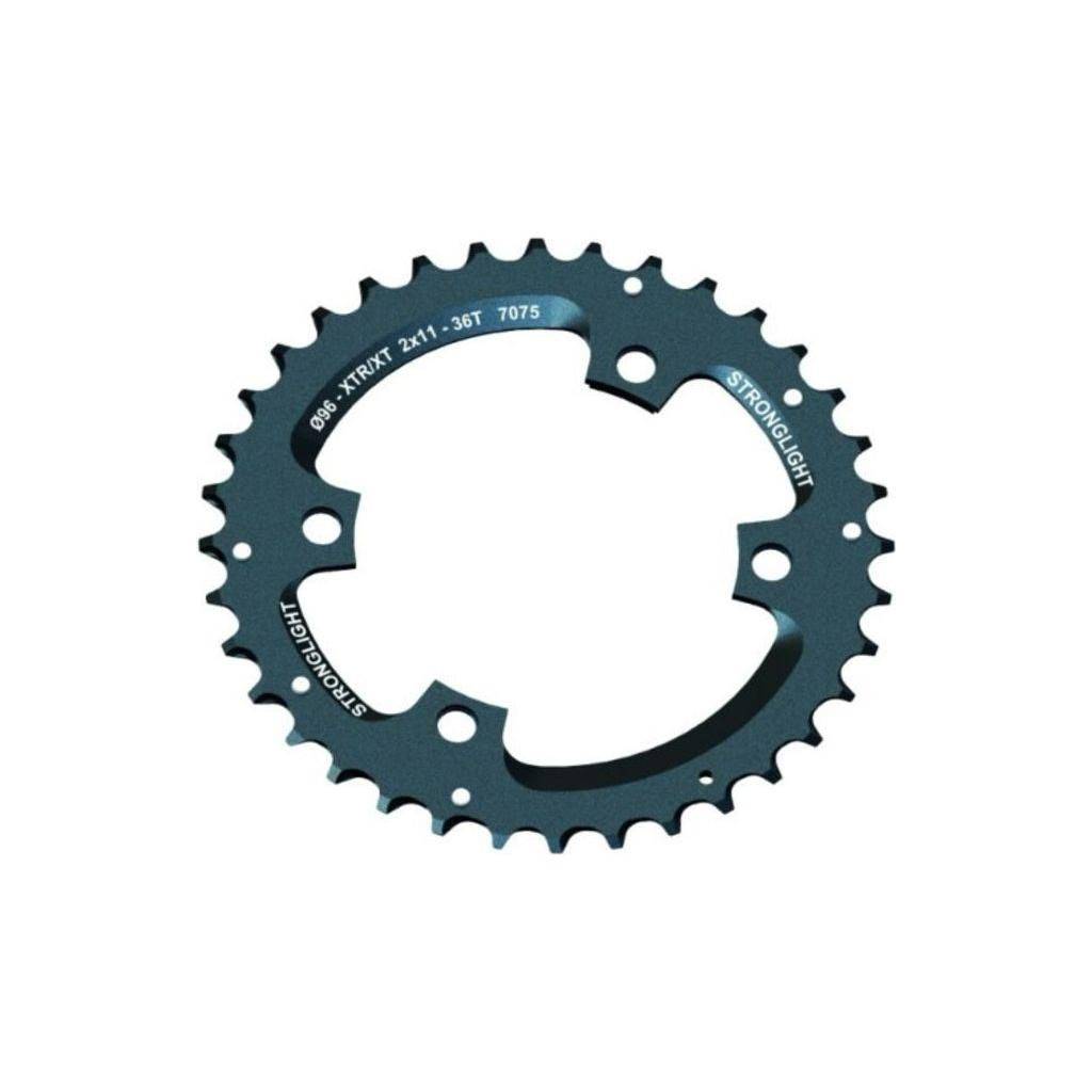 Sterklight 11-speed kettingblad Shimano XT/SLX FC-M8000/FC-M7000, Zwart, 34T, Zicral, steek 96, voor mountainbikes