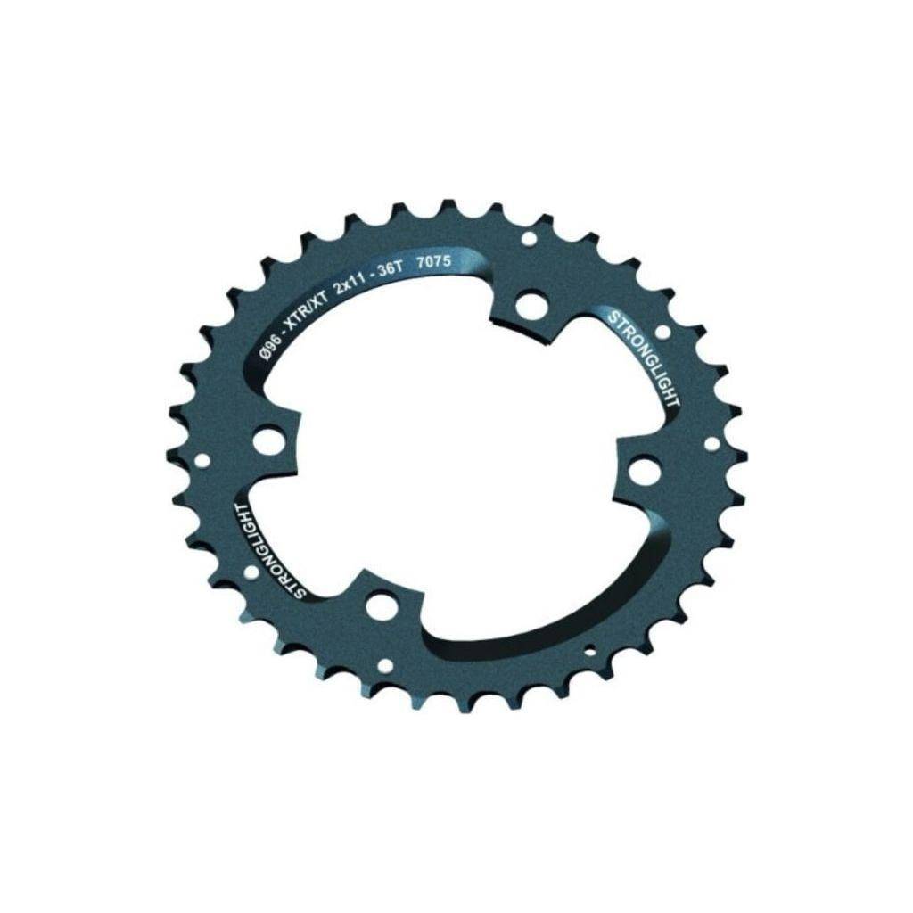 Stronglight Kettingblad Shimano Xt/Slx Fc-M8000/Fc-M7000 Zicral 11V 36T (36X26) Steek 96 Zwart - Le Coq Wielerartikelen