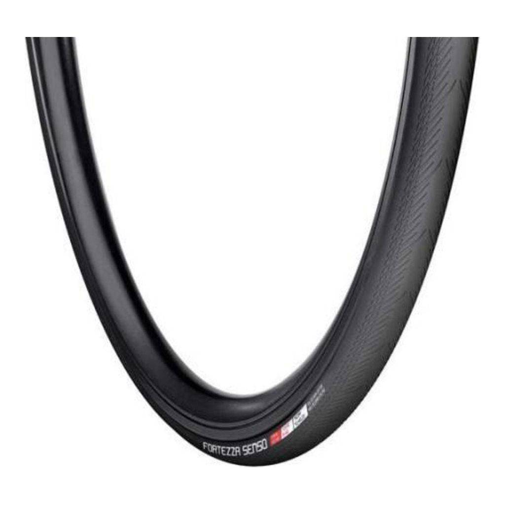 Vredestein Fortezza Senso Xtreme Weather racefiets buitenband 28 inch, zwart, vouwband, geschikt voor diverse weersomstandigheden.