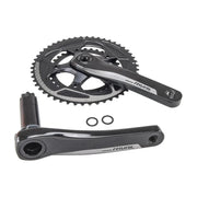 Zwart Sram Rival22 Racefiets crankstel Gxp 11V in aluminium met 34/50 tanden voor snel schakelen en lichte prestaties