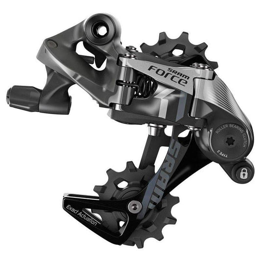 Sram Achterderailleur  Force1, 11V Medium Cage Aluminium Grijs - Le Coq Wielerartikelen