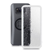SP Connect telefoonhoes met regenhoes, geschikt voor bescherming bij regenachtig weer, geschikt voor verschillende smartphone modellen.