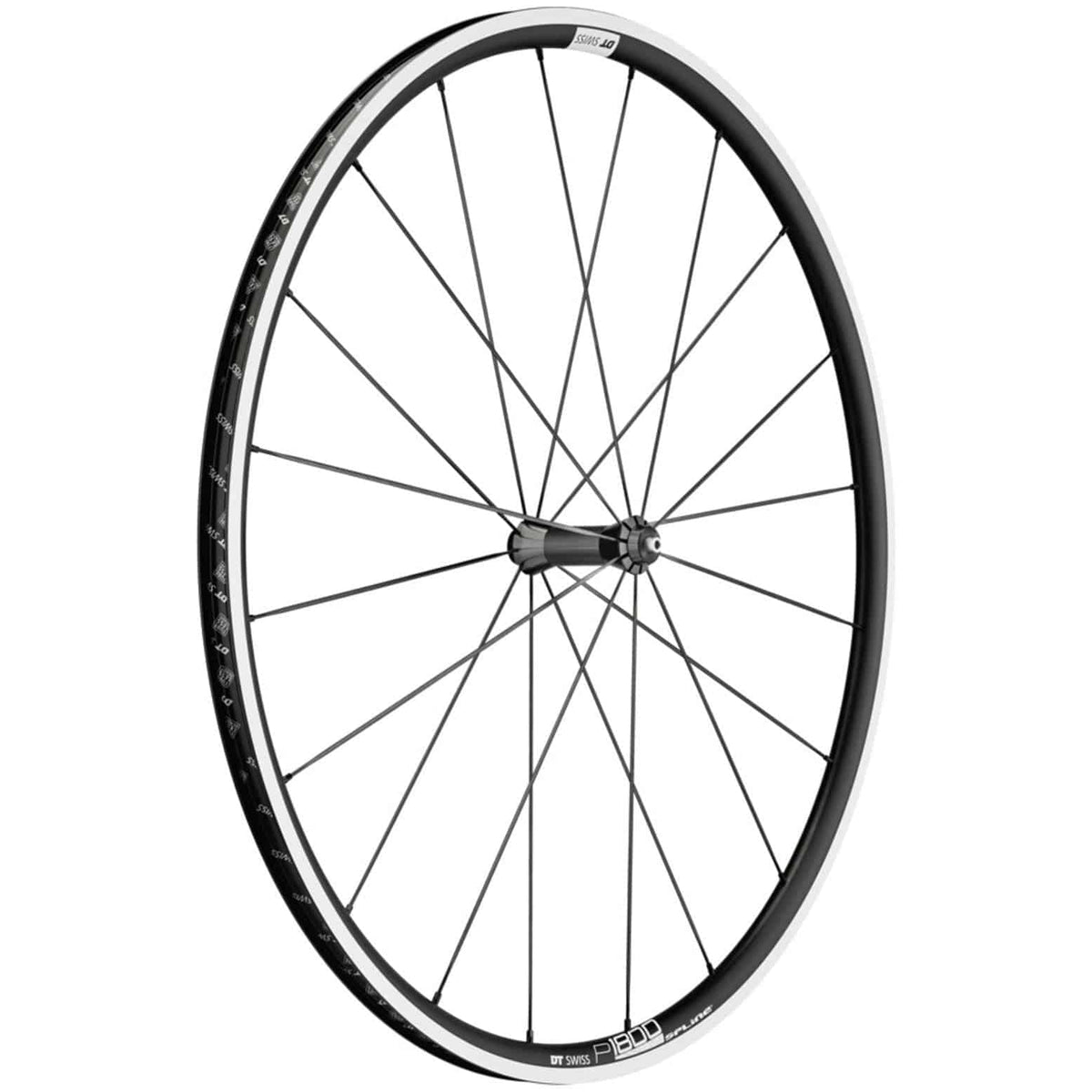 Racefiets wielset DT Swiss V 28 DT P1800 Spline 23, 700c, snel en lichtgewicht voor racefietsen.