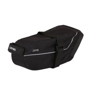 Zefal Z Light Pack zadeltas in zwart, ultralicht en stevig, geschikt voor fietsaccessoires en bagage.