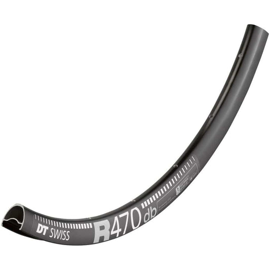 Velg 28" DT Swiss R470 DB Disc Aluminium 24mm 32/14 Gaats Zwart - Le Coq Wielerartikelen