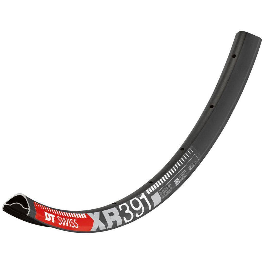 Zwarte DT Swiss 29 inch velg XR391 Alm ATB 28/14 met 29 mm binnenbreedte en duurzame constructie